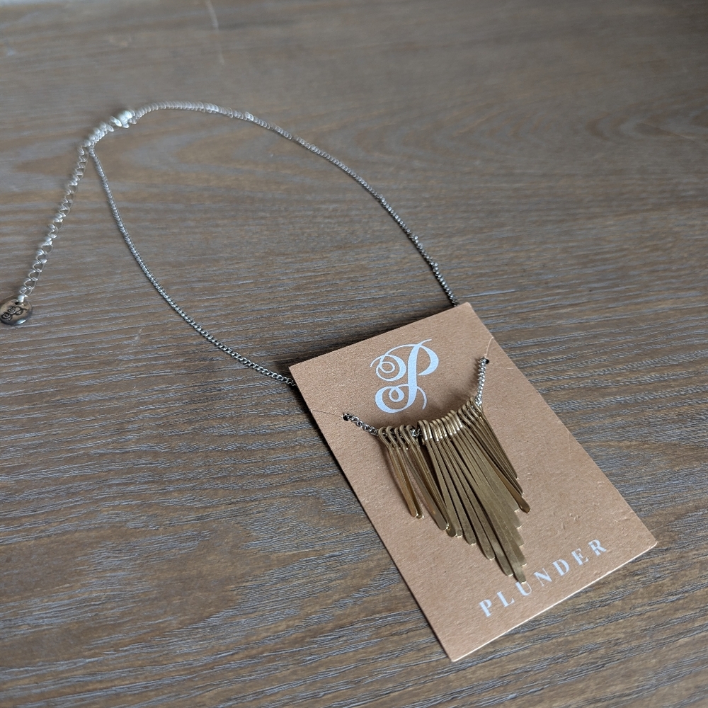 NIB Plunder Multi Piece Hanging Necklace